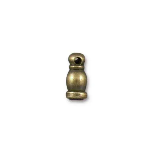Ακροδέκτης - 10x4mm - Εσωτ.Διαμ. 2mm - Brass Oxide - 2τεμ