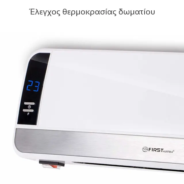 Αερόθερμο Τοίχου Κεραμικό Με Θερμοστάτη Χρονοδιακόπτη Και Τηλεχειριστήριο 2000W FIRST AUSTRIA FA-5571-1 2