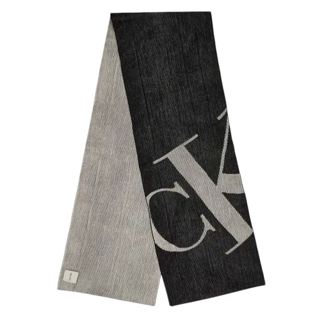 Ανδρικό Κασκόλ Calvin Klein LV04D8102G-UB1 Μαύρο/Μπεζ Μαύρο - One Size