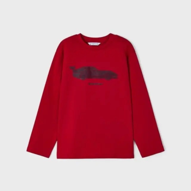 Mini 2 έως 10 ετών Μπλούζα σταμπωτή Better Cotton κόκκινο - 9Ε