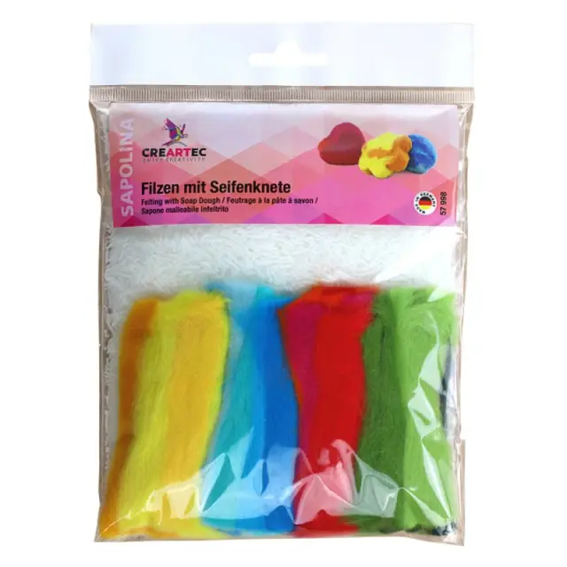 Σετ Μαλλί Felt 4x2gr & Σαπούνι 200gr