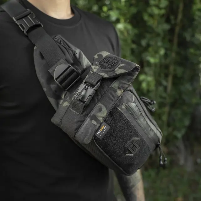 M-Tac Smartphone Pouch Elite Large Hex - BLACK DIGITAL CAMO 3