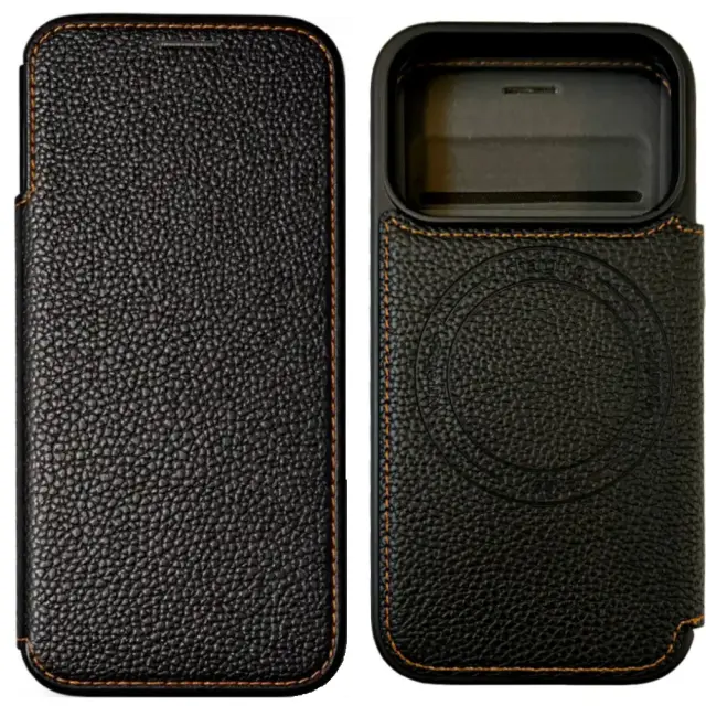 Θήκη Folio TPU Ancus Magnetic Ring για Apple iPhone 17 Pro iPhone 18 Pro Μαύρη