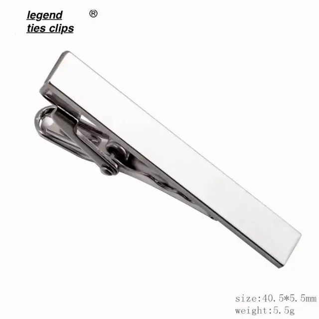 Ασημί Κλιπ Γραβάτας 4 cm – LGTC-12 3