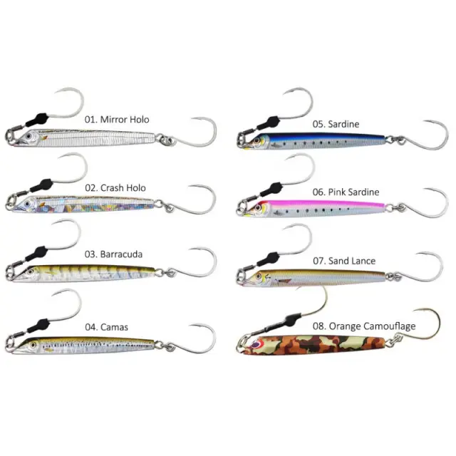 Πλάνος Sea Falcon Cutlassfish Jig – Ιαπωνική Χειροποίητη Τελειότητα 55gr 02.CRASH HOLO(glow) 2