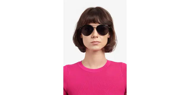 Polaroid Unisex Γυαλιά Ηλίου με Μαύρο Μεταλλικό Σκελετό και Μαύρο Polarized Φακό PLD4142/G/S/X 807/M9 2