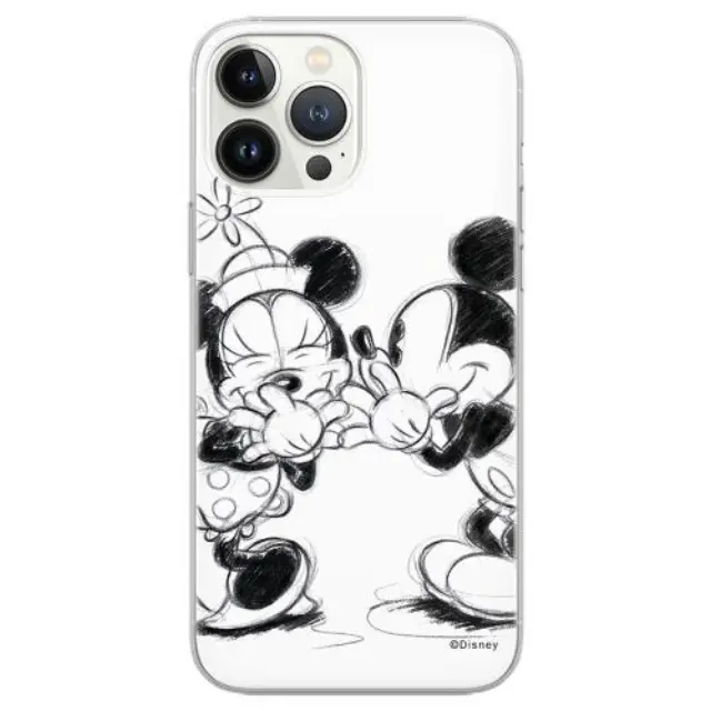 Θήκη Soft TPU Disney Xiaomi Redmi 12C Mickey & Minnie 010 Full Print Λευκό N64004