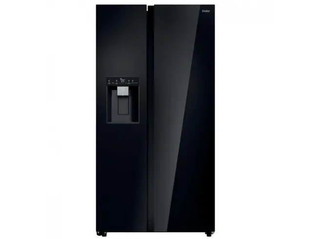 Ψυγείο Side by Side Haier HSW79F18DIGB No Frost, με Βρυσάκι Νερού, Wi-Fi, Bluetooth, Συνολική Χωρητικότητα 601L, Ενεργειακή Κλάση D και Ύψος 177.5m - Black34005967