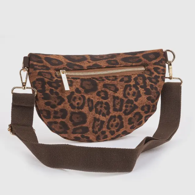 Γυναικεία Τσάντα Μέσης Verde 16-0008736 Animal Print Καφέ - ONESIZE 3