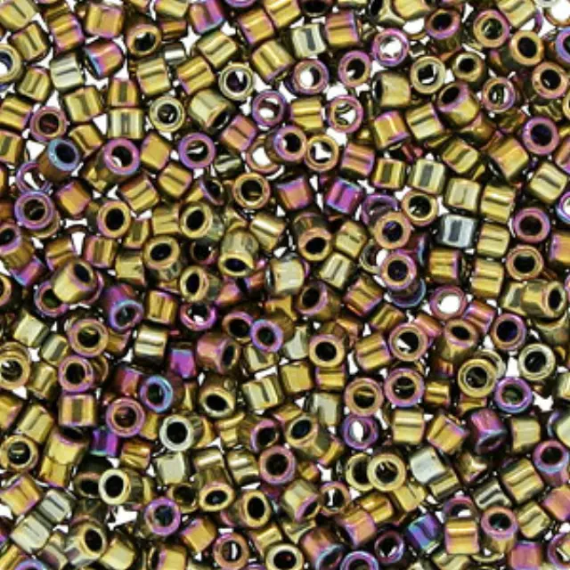 Χάντρα Miyuki Delica 10/0 - DBM0029 - Metallic Rainbow Gold/Violet ~7gr