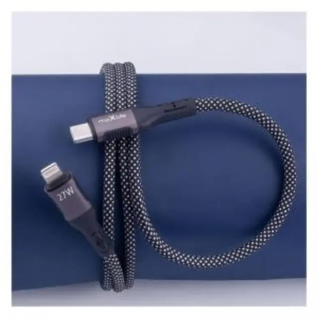 Καλώδιο Σύνδεσης USB 2.0 Maxlife MXUC-11 Magnetic Nylon USB C σε Lightning 27W 1m Μαύρο N66965 3