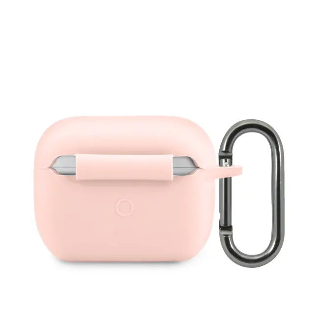 Lacoste Liquid Silicone Glossy Printing Logo Case for AirPods Pro Pink 2