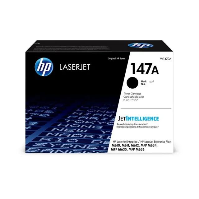 HP 147A Black LaserJet Toner Cartridge (10.5k) (W1470A) (HPW1470A) HEWLETT PACKARD
