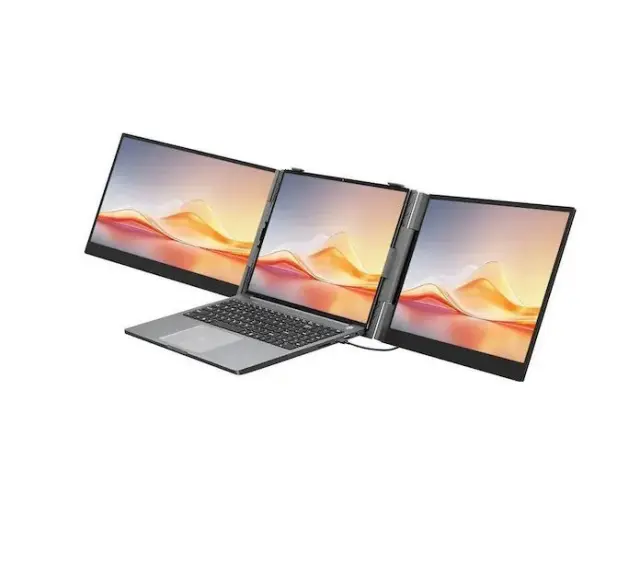 Blackview DCM6 Pro - 14" portable laptop screen extender with dual-monitor support and 2 USB-C ports