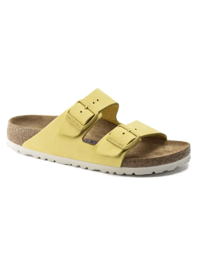 Birkenstock Πέδιλα Γυναικείο δέρμα Nubuck Κίτρινο BIR/ARIZONA SOFT 1021425 POPCORN 2