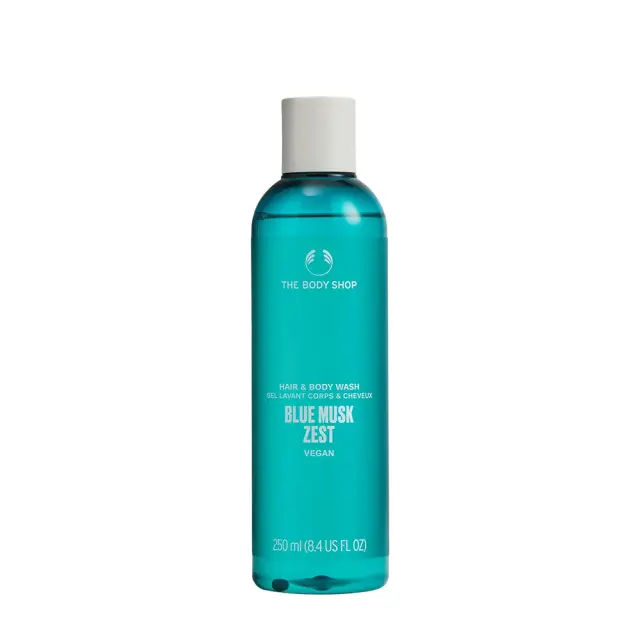 The Body Shop Blue Musk Zest Hair and Body Wash