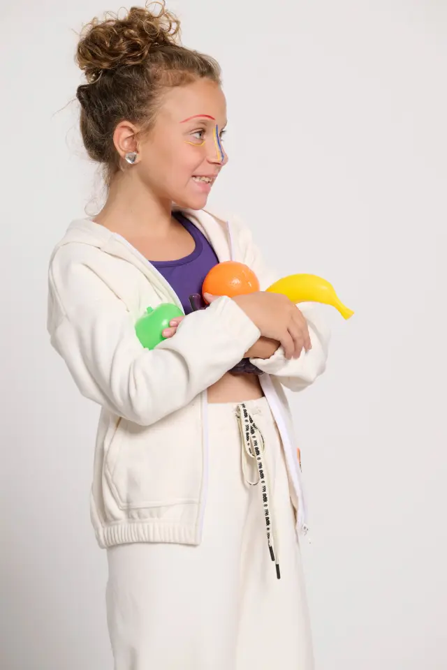 Bodytalk Deformalize Mini Me FZ Hoodie Off White 1242-703522 - 8 3