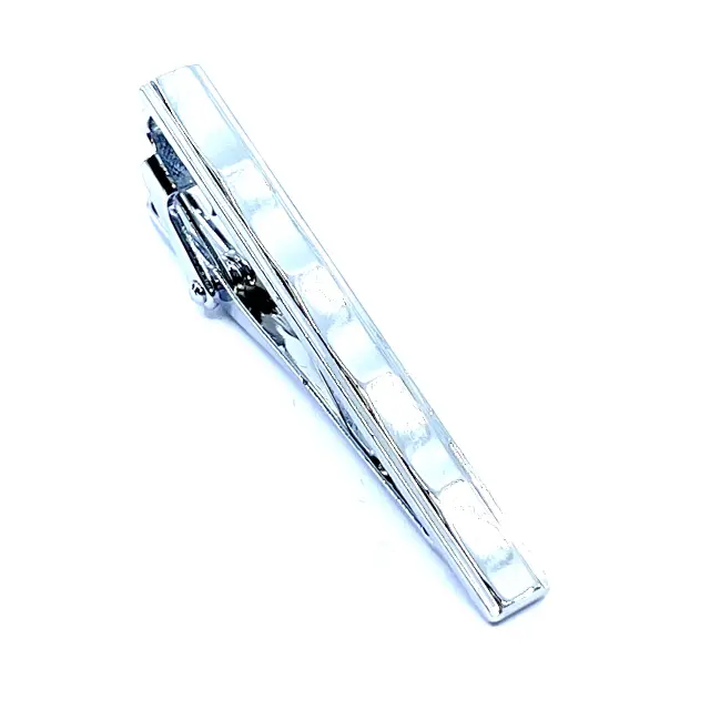 Σχεδιαστικό Ασημί Κλιπ Γραβάτας 5 cm – LGTC-T5/7 3