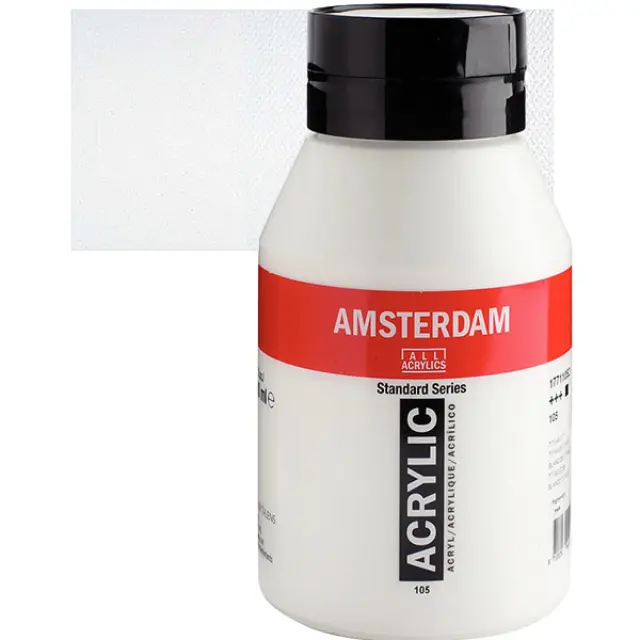 Ακρυλικό Talens Amsterdam 105 Titanium White - 1000ml