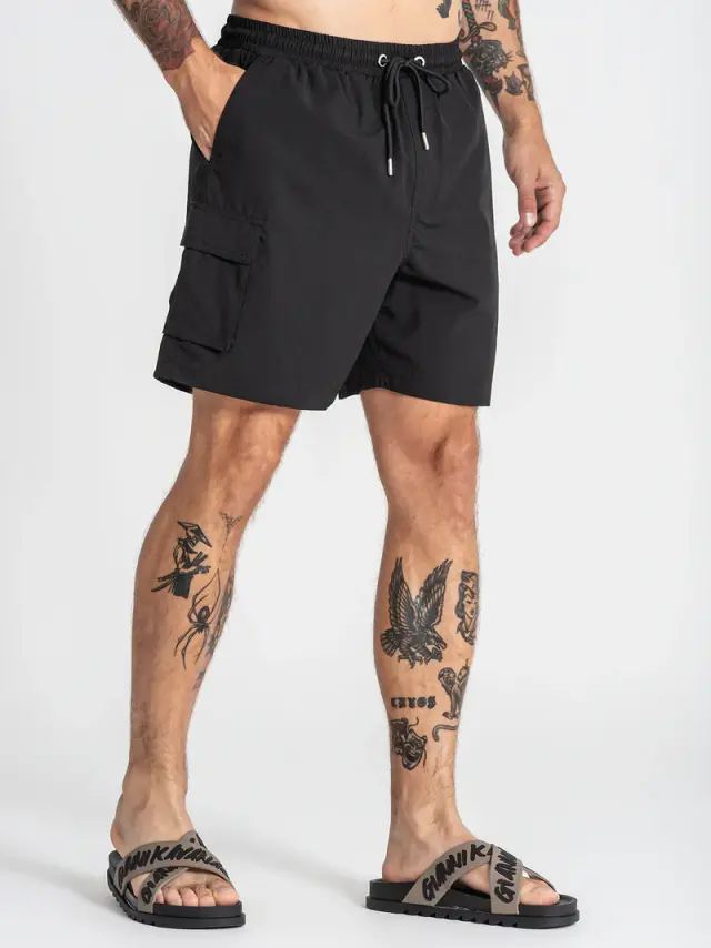 Gianni Kavanagh Ανδρικό CARGO Μαγιό – Black - L 3
