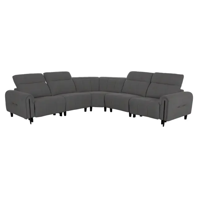 ΓΩΝΙΑΚΟΣ ΚΑΝΑΠΕΣ ΜΕ RECLINE ORACLE ΓΚΡΙ ΥΦΑΣΜΑ 260x260x90(κάθισμα)x94 εκ.