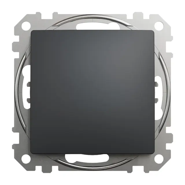 Installation Switch Sedna Design & Elements, Anthracite, Intermediate Switch 10AX, Professional