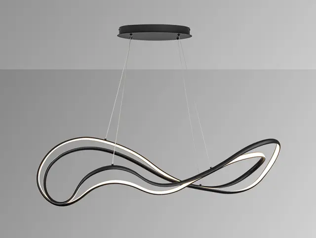DANZA Black Lamp – Κρεμαστό LED Φωτιστικό 75W Μαύρο Ματ 2