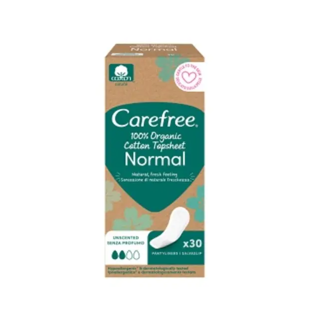 Carefree Cotton Feel Organic Normal Σερβιετάκια Ημερήσια 30τμχ
