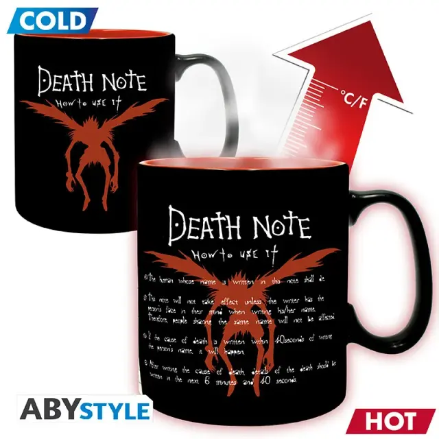 Κούπα DEATH NOTE - L + Light - Mug Heat Change 460ml