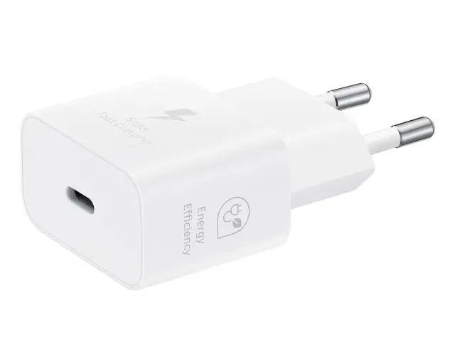 EP-T2510EWE + EP-DN980BWE Samsung USB-C 25W Travel Charger + USB-C Data Cable White (OOB Bulk) 2