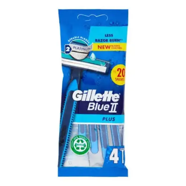 Ξυραφάκια Blue II Plus 4ΤΕΜ (ΣΥΣΚ 20)