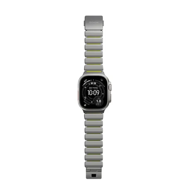Nomad Stratos Band Natural Titanium Volt FKM AW 45/46/49mm 2