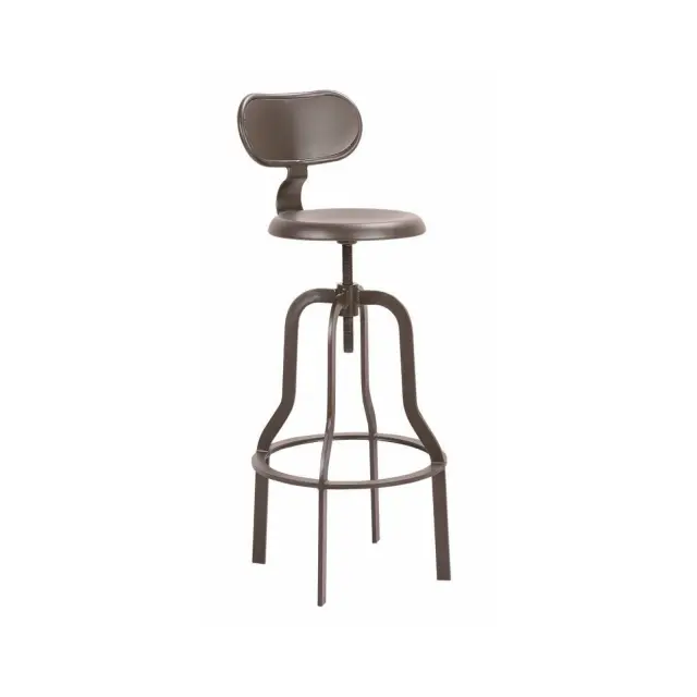 Σκαμπώ Bar BRUNO Μέταλλο Μαύρο 43x50x91/106cm