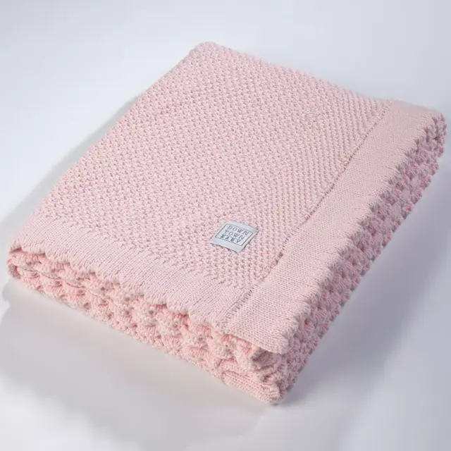 Κουβέρτα βαμβακερή DT457 Λίκνου 75x105 Pink
