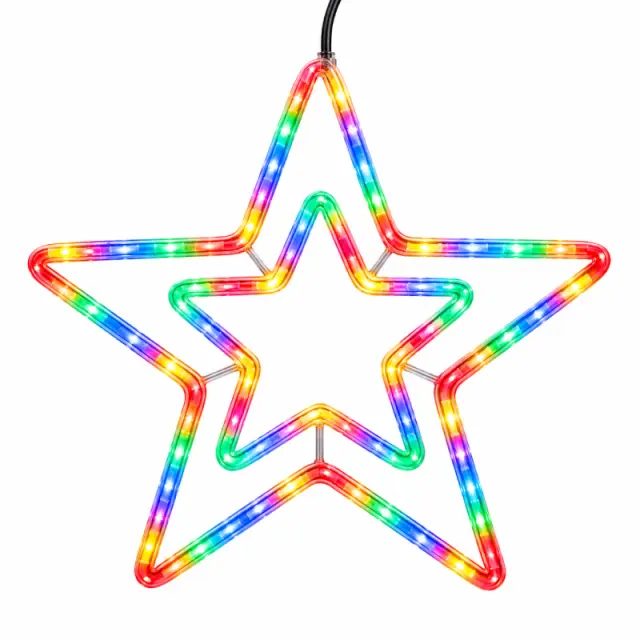 Χριστουγεννιάτικο αστέρι LED Πολύχρωμο RGB - Christmas star 290059
