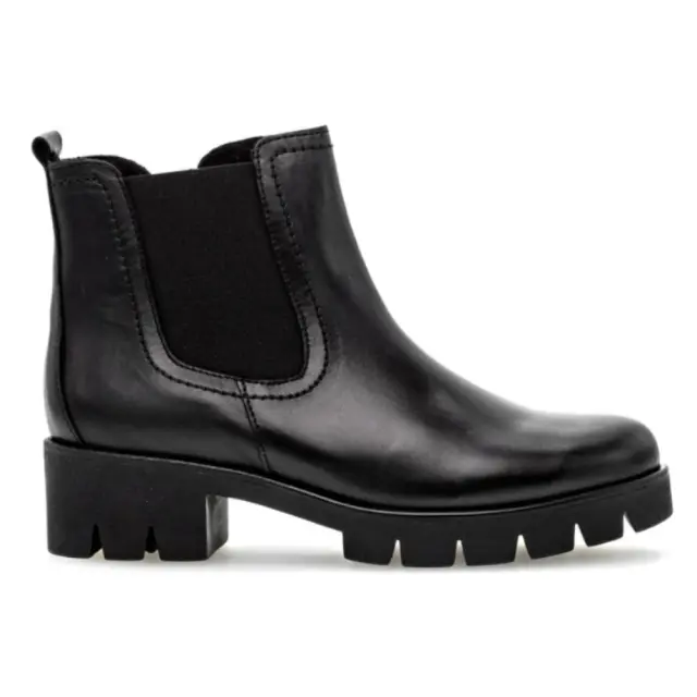 Gabor Μποτάκια Γυναικείο δέρμα Μαύρο GAB/31710 27-BLACK