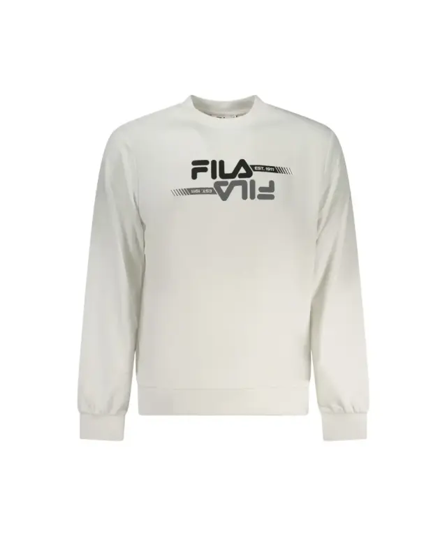 Fila - Ανδρική Μπλούζα Φούτερ Manta FAM1125-10001 Λευκό