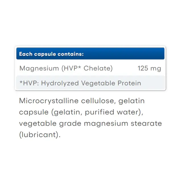 Natural Factors Magnesium Chelate 125 mg 2