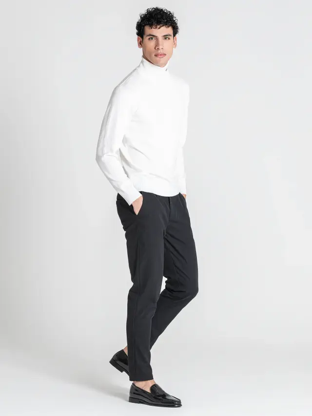 Gianni Kavanagh Ανδρικό SOFT Πλεκτό Ζιβάγκο – White - XL 2