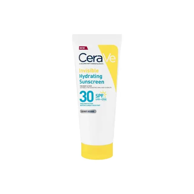 CeraVe Invisible Hydrating Sunscreen Αντηλιακό για Πρόσωπο & Σώμα SPF30, 75ml