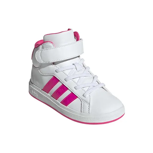 adidas Sportswear Kids Grand Court Mid K Άσπρο - Ροζ JR0806 (adidas Sportswear) 3