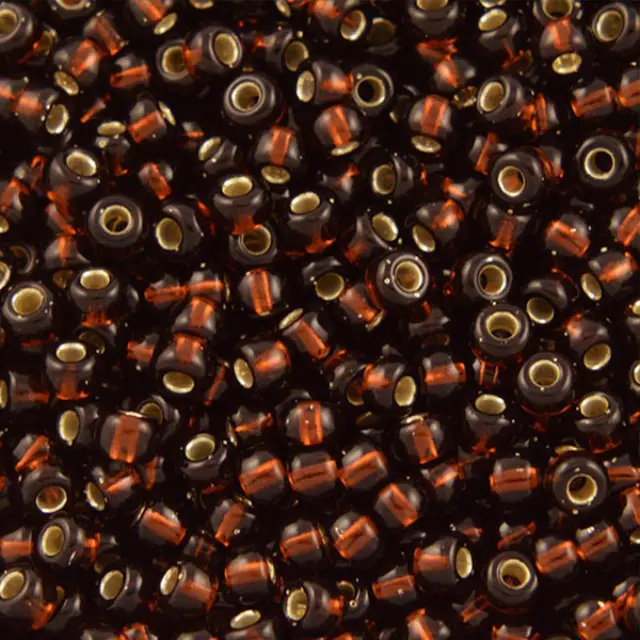 Χάντρα Miyuki Round Rocailles 8/0 - 135S - Silver Lined Root Beer ~25gr