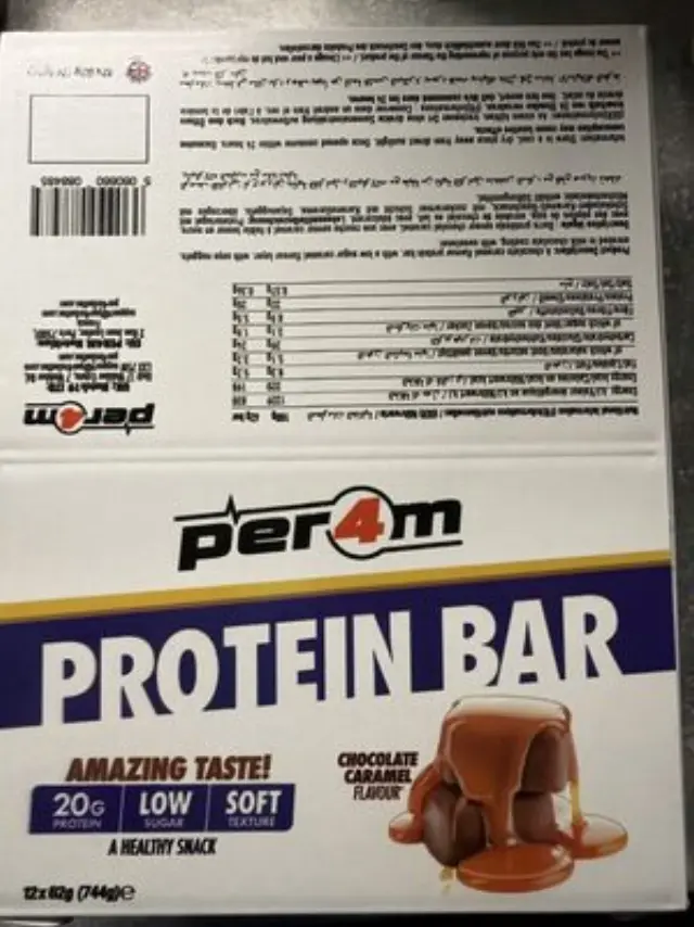 Chocolate Caramel Protein Bar 62g PER4M