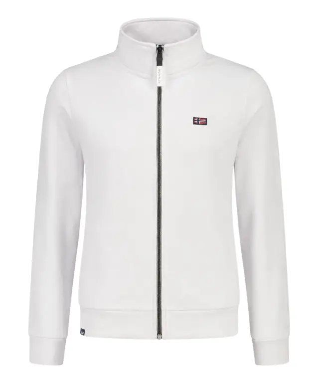 Norway Nautical School - Γυναικεία Ζακέτα Φούτερ 852410-WHITE Λευκό 3