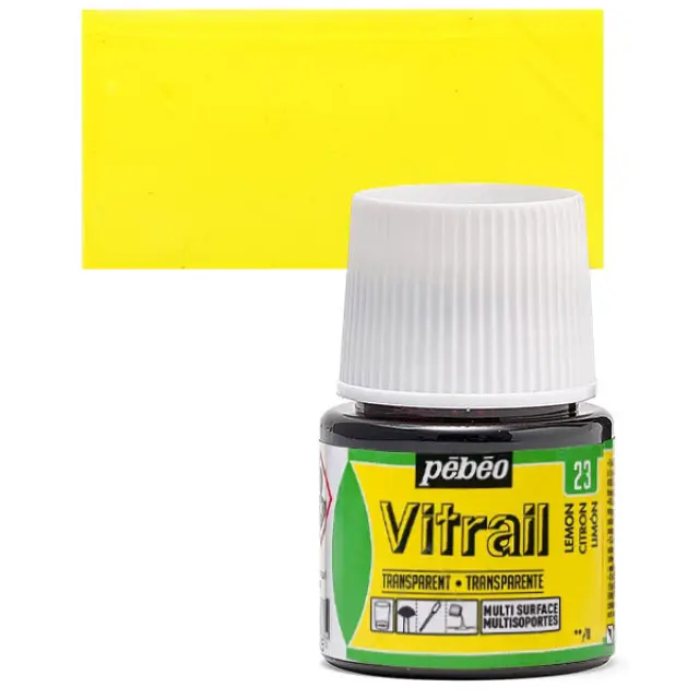 Pebeo Vitrail Διάφανο Σμάλτο - 23 Lemon - 45ml