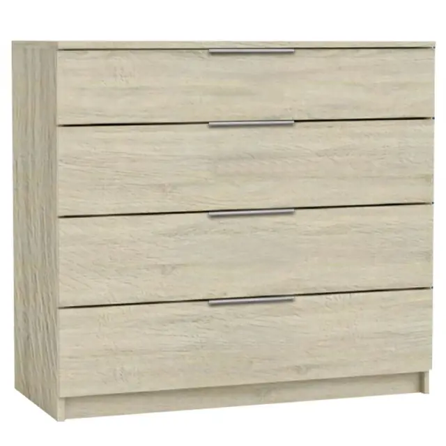 Συρταριέρα DRAWER 4 Συρτάρια Sonoma Μελαμίνη 80x40x83cm