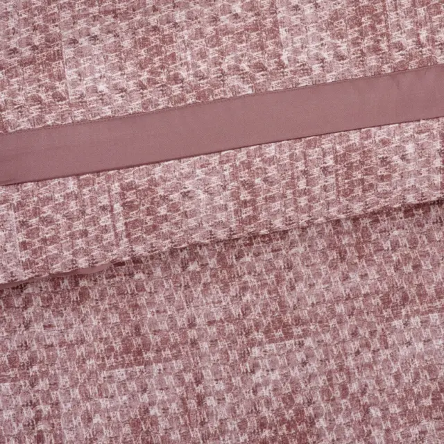 Σετ Παπλωματοθήκη 220Χ240 Υπέρδιπλη Executive Das Home 1687 Dark Rose-Cream 60% Βισκόζη-40% Βαμβάκι 2