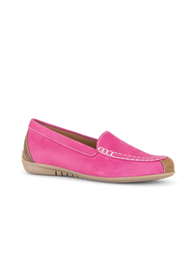 Gabor Μοκασίνια-Loafers Γυναικείο δέρμα Nubuck Ροζ GAB/44260 10-PINK - 37 2