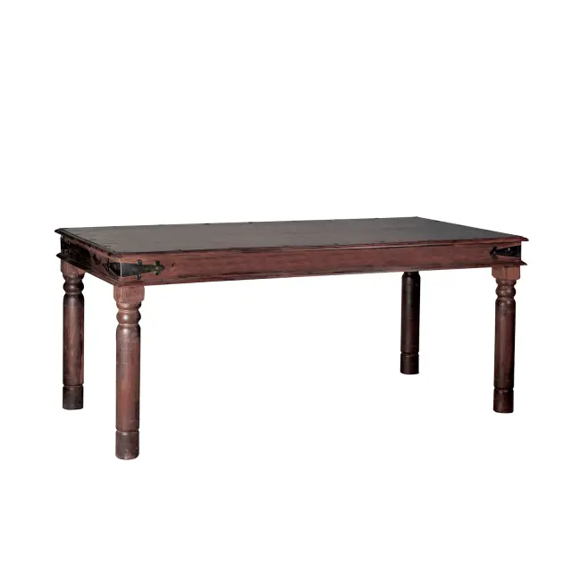 Τραπέζι OSTIA Ξύλο Καρυδί 80x80x76cm