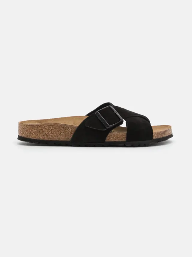 Birkenstock Πέδιλα Γυναικείο δέρμα suede Μαύρο BIR/SIENA 1011979 BLACK 3